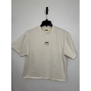 Woodbird Mens WBJuno Scribbel Tee Off White Organic Cotton‎ Graphic T-Shirt M